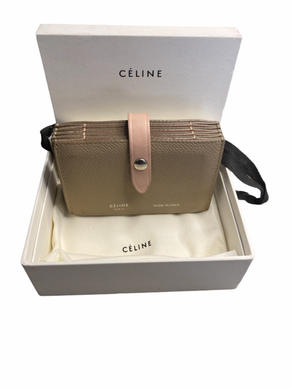 Celine Wallet Beige/Pink Epsom leather - Image 4