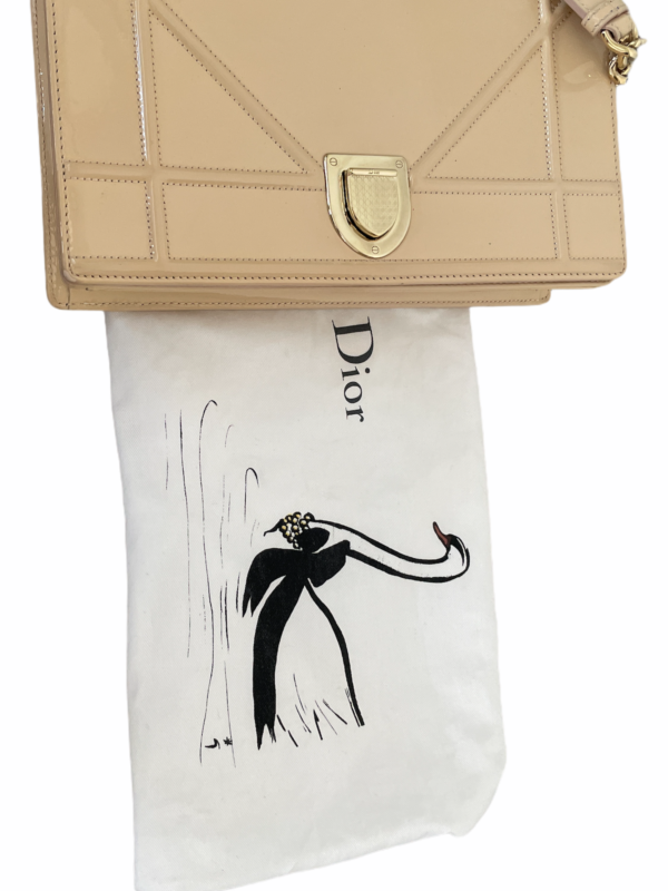 Dior Diorama Beige Shiny Medium - Image 6