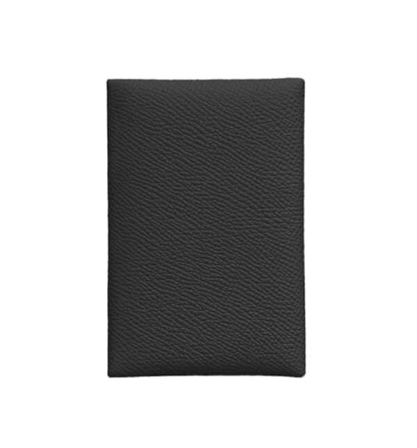 Hermes Calvi Black Card Holder
