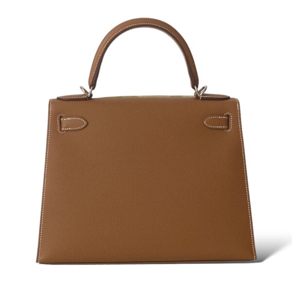 Hermes Kelly 28 Gold Sellier PHW - Image 5