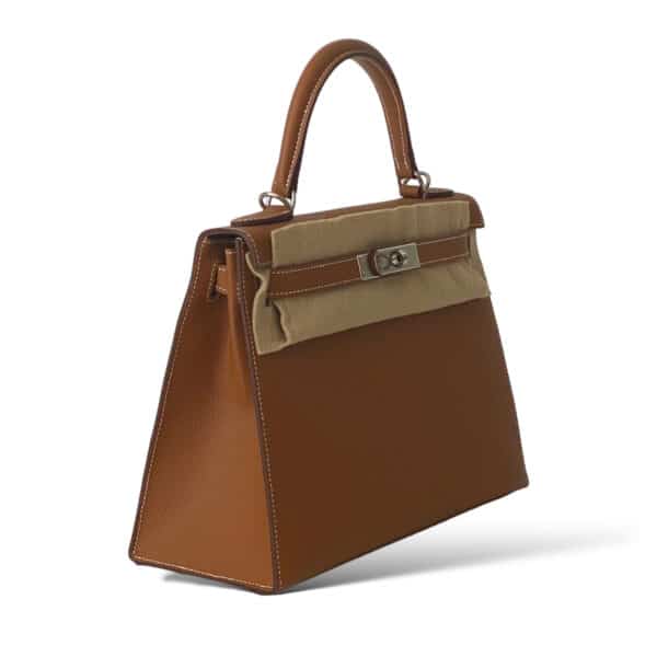 Hermes Kelly 28 Gold Sellier PHW - Image 2