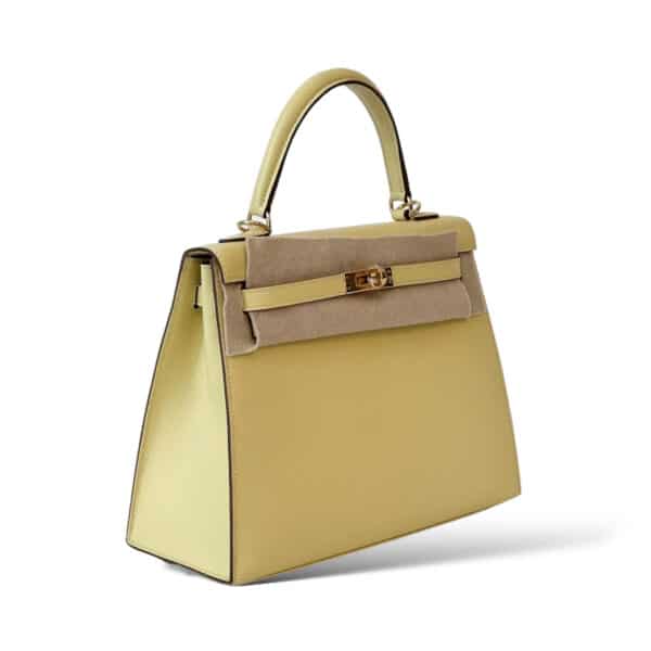 Hermes Kelly 25 Jaune Poussin Sellier GHW - Image 4
