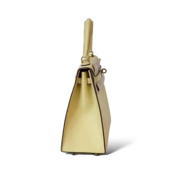 Hermes Kelly 25 Jaune Poussin Sellier GHW - Image 5