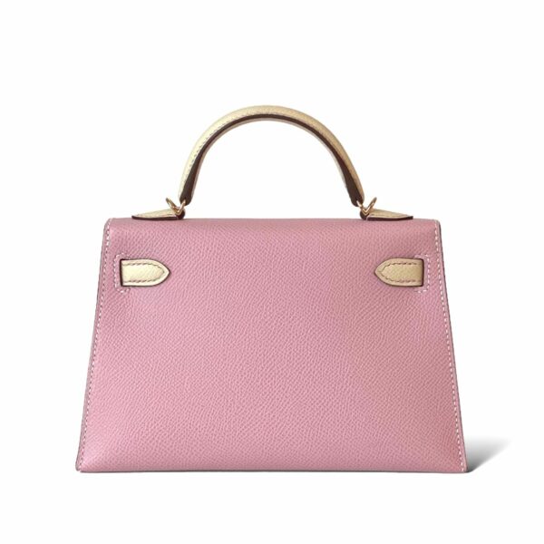 Hermes Kelly Mini Mauve Sylvestre & Craie Epsom PBHW - Image 5