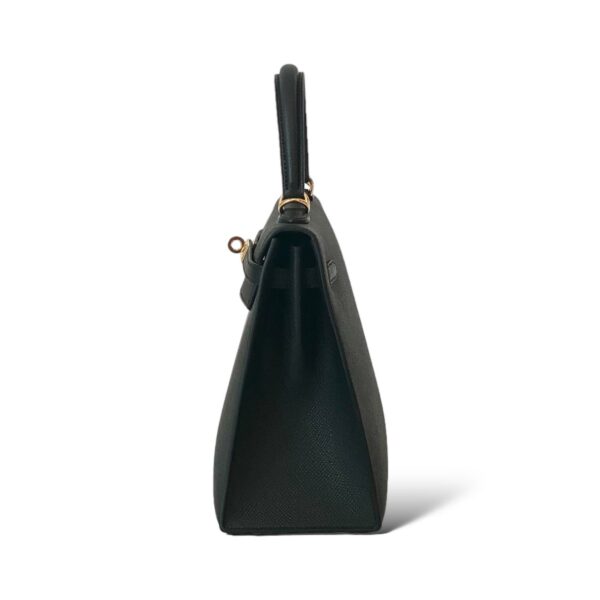 Hermes Kelly 25 Black Epsom GHW - Image 4