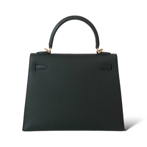 Hermes Kelly 25 Black Epsom GHW - Image 5