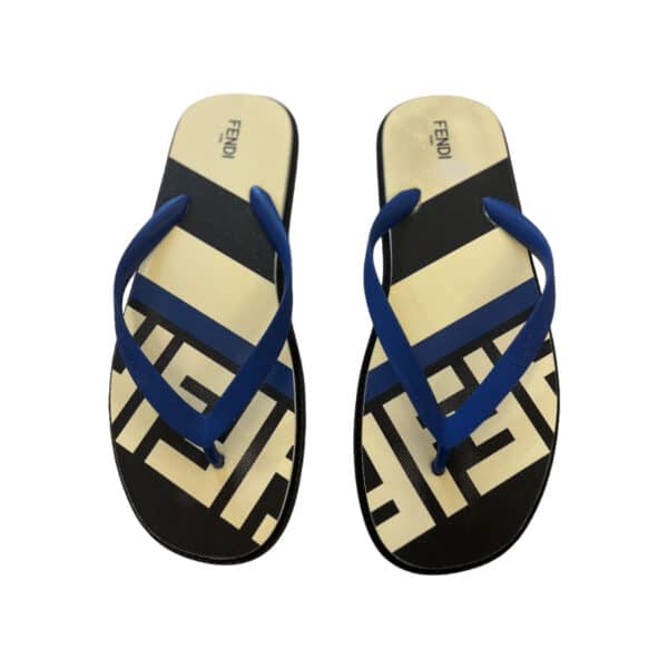 Fendi blue flip flop Men’s sandals size 46 EU