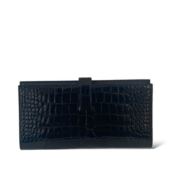 Hermes Bearn Wallet Black PHW - Image 4