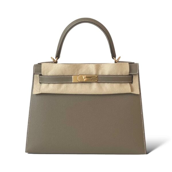 Hermes Kelly 28 Etoupe GHW