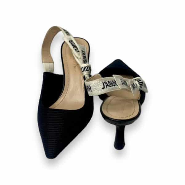 Dior Black J'Adior Slingback Sandals Size 35.5 - Image 3