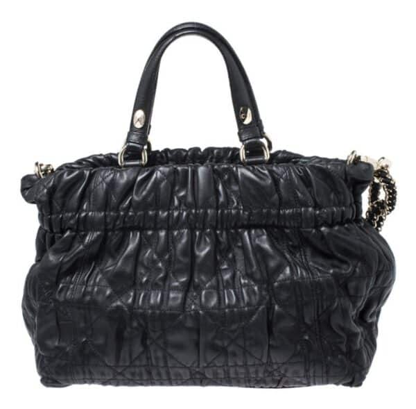 Dior Cannage Gaufre Black Tote Bag - Image 2