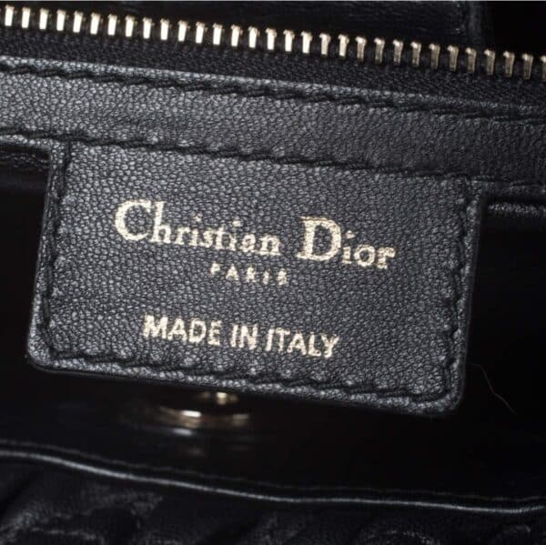 Dior Cannage Gaufre Black Tote Bag - Image 4