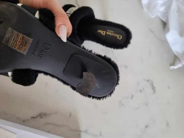 Dior Shearling Dway 36 EU Black Heels - Image 5