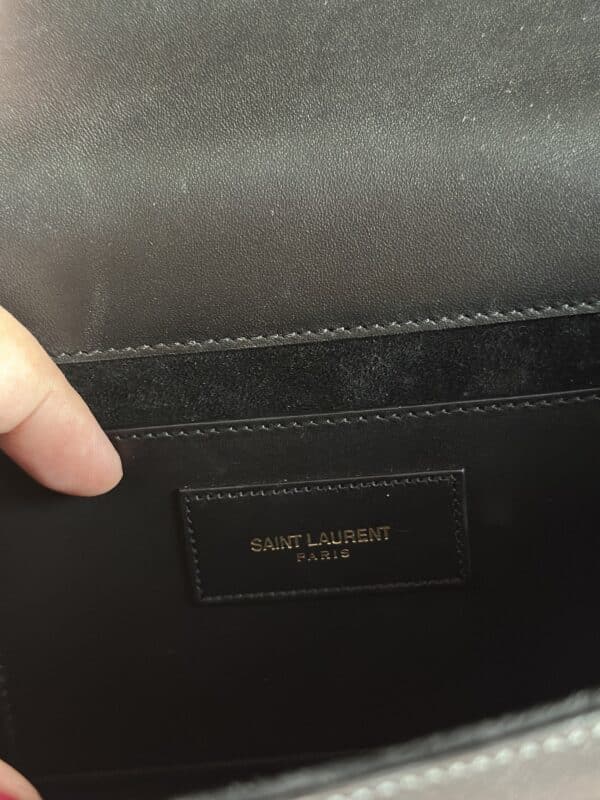 YSL Cassandra Black Clutch - Image 6