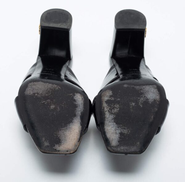 YSL Loulou 38 EU Black Mule Sandals - Image 5
