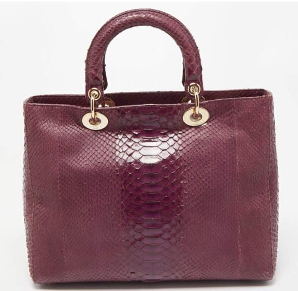 Dior Purple Python Large Tote bag - Image 2