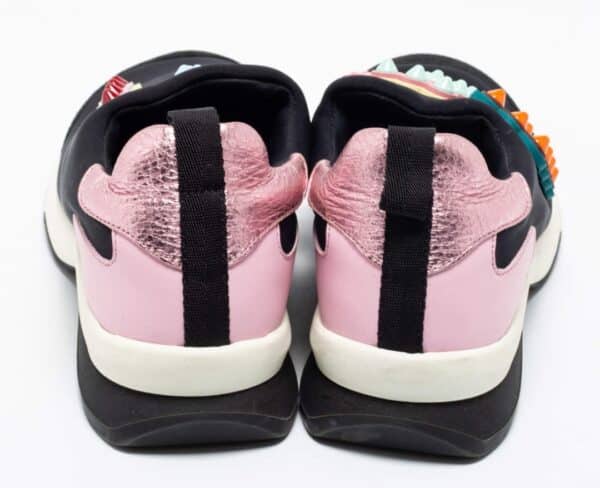Fendi Neoprene Fun Fair 38 EU Studded Scuba Sneakers - Image 2