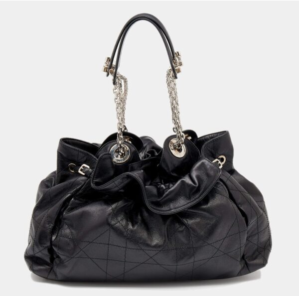 Dior Black Cannage Leather Le Trente Shoulder Bag - Image 3