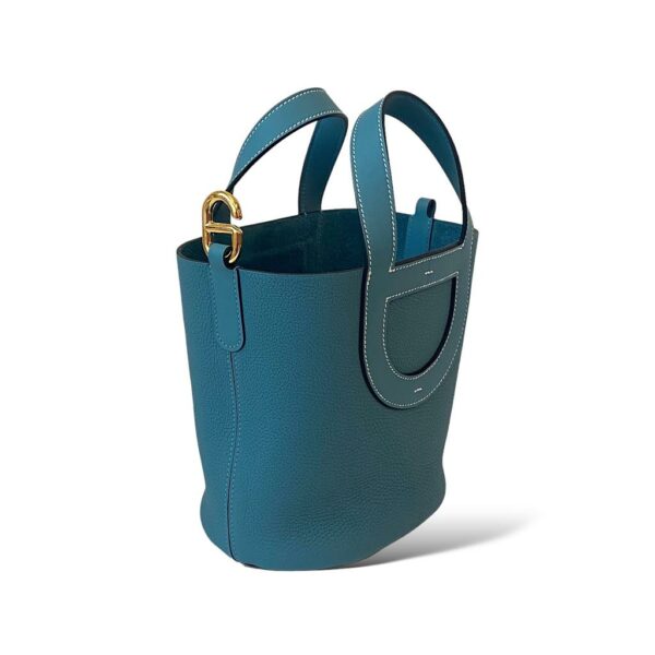 Hermes In The Loop 18 Bleu Jean GHW - Image 2