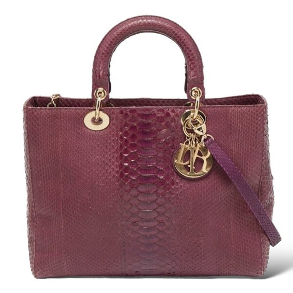Dior Purple Python Large Tote bag