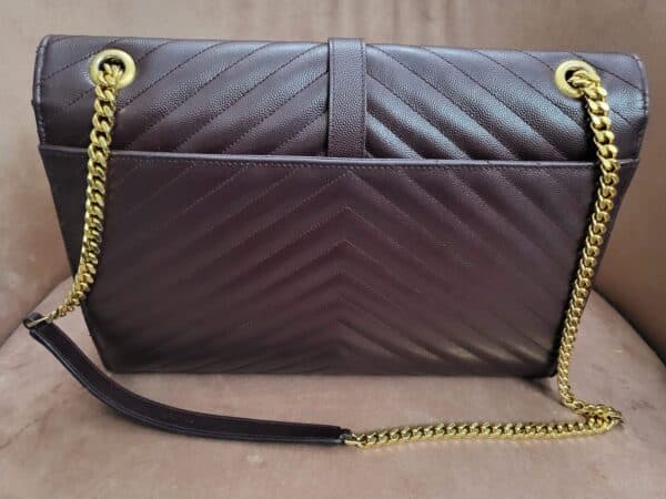YSL Envelope Black Large Bag - Image 4