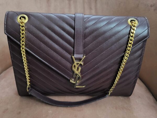 YSL Envelope Black Large Bag - Image 2