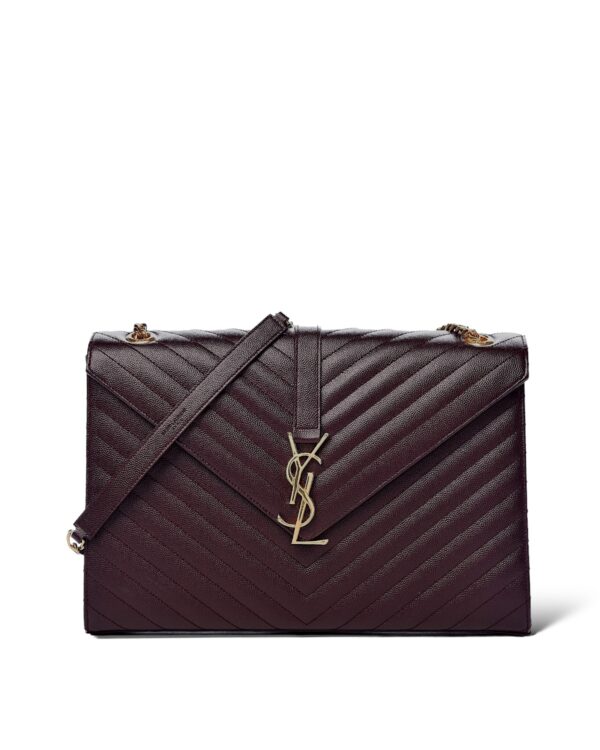 YSL Envelope Black Large Bag
