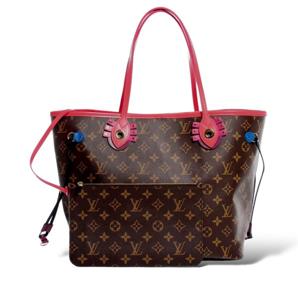 Louis Vuitton Monogram Totem Neo Neverfull MM Flamingo Bag