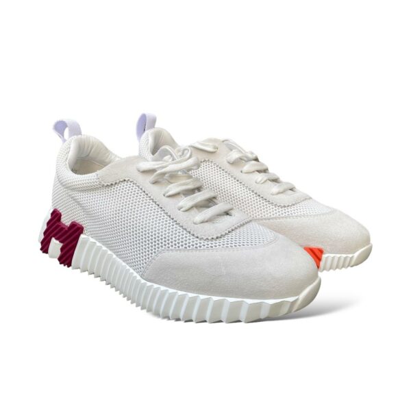 Hermes Bouncing 38.5 EU Blanc Sneakers - Image 4