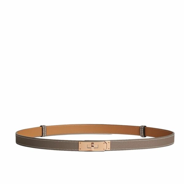 Hermes Kelly Belt Etoupe RGHW