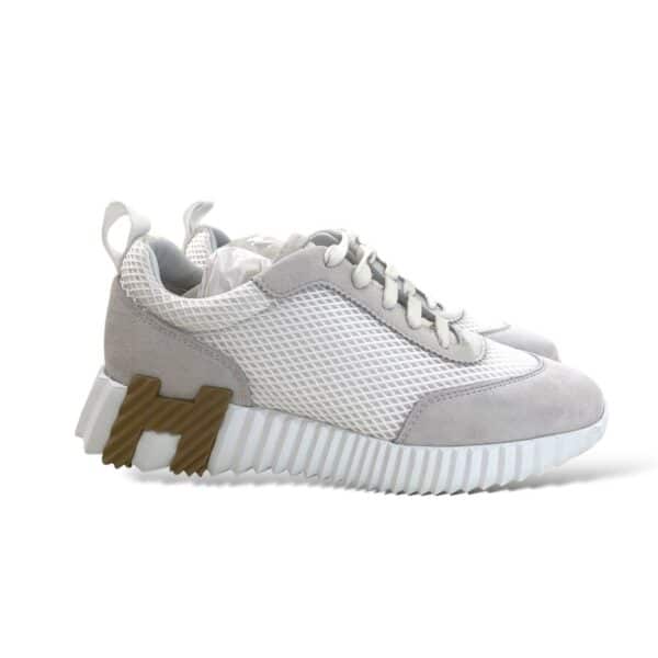 Hermes Bouncing 38.5 EU Blanc Sneakers - Image 3