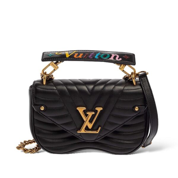 Louis Vuitton New Wave Black Wavy Quilt Bag