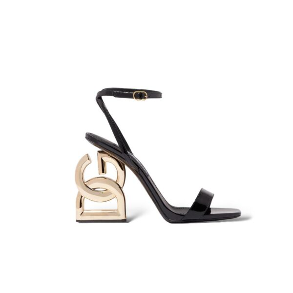 Dolce and Gabbana Keira 105 Black Sandals