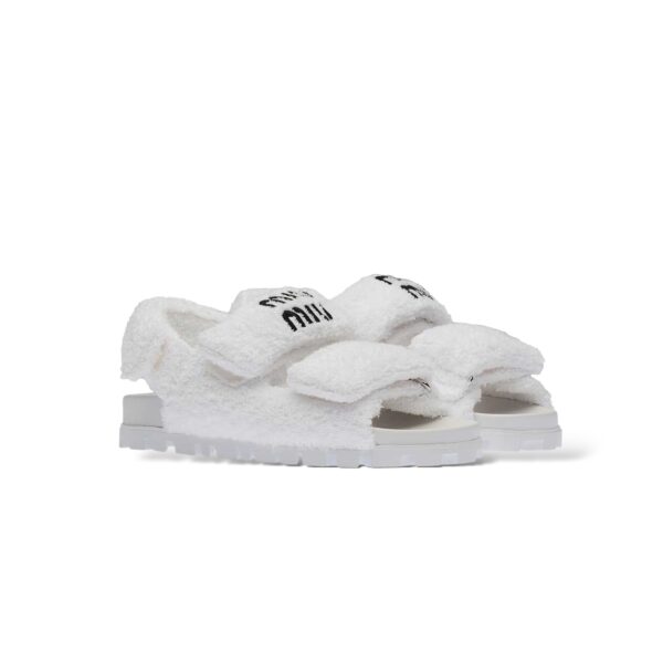 Miu Miu Terry 37 EU White Sandals