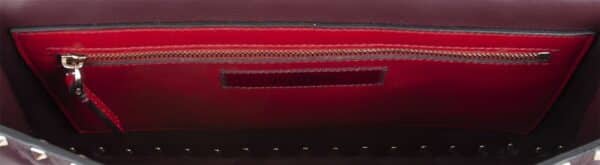 Valentino Quilted Leather Rockstud Spike Rouge Large - Image 5