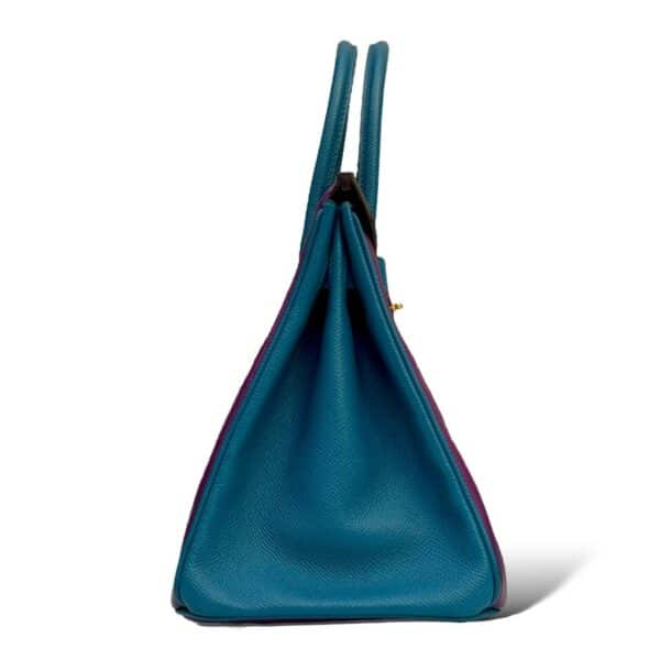 Hermes Birkin 30 Anemone, Turquoise Epsom GHW - Image 3