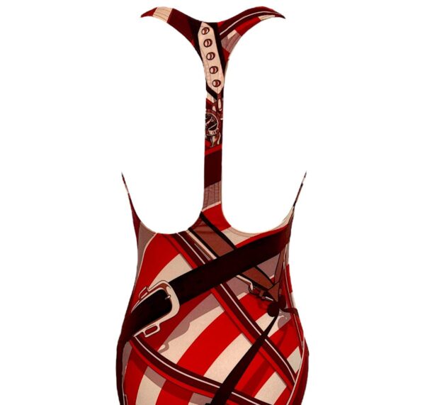 Hermes Christina Rouge Écarlate Swimsuit Size 36 - Image 3