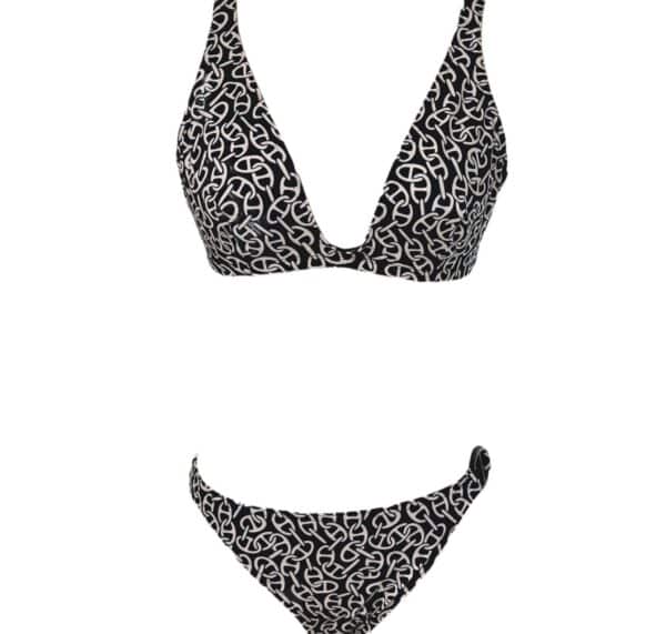 Hermes Diane Bleu Noir Bikini Size 40