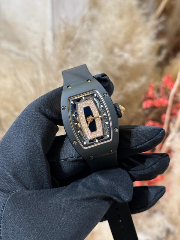 Richard Mille RM07-01 45mm x 31mm Black Ceramic Black Diamonds Openworked Dial - Image 2