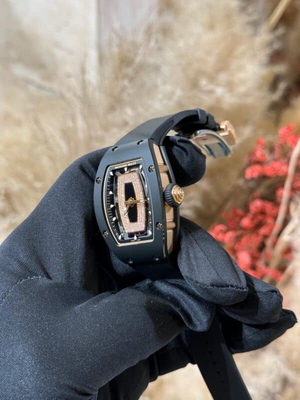 Richard Mille RM07-01 45mm x 31mm Black Ceramic Black Diamonds Openworked Dial - Image 3