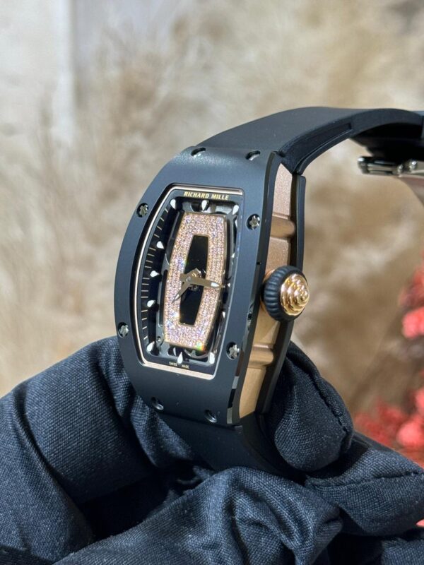 Richard Mille RM07-01 45mm x 31mm Black Ceramic Black Diamonds Openworked Dial - Image 4