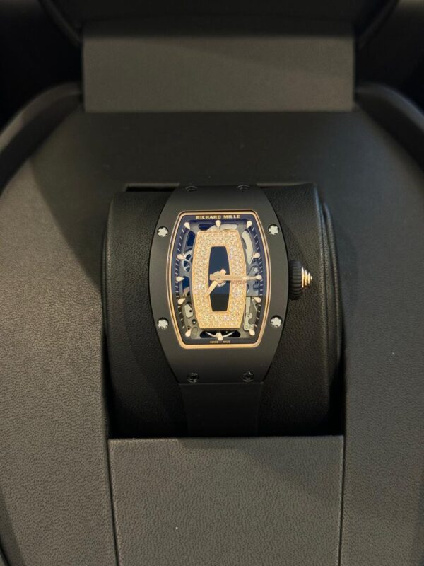 Richard Mille RM07-01 45mm x 31mm Black Ceramic Black Diamonds Openworked Dial - Image 5
