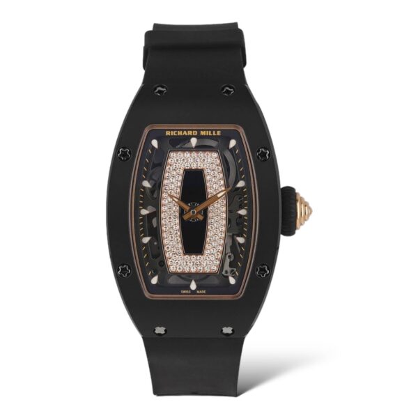 Richard Mille RM07-01 45mm x 31mm Black Ceramic Black Diamonds Openworked Dial