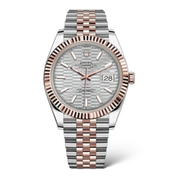 Rolex Perpertual Datejust 36mm 126231 Motif Grey Dial Oystersteel and Rose Gold