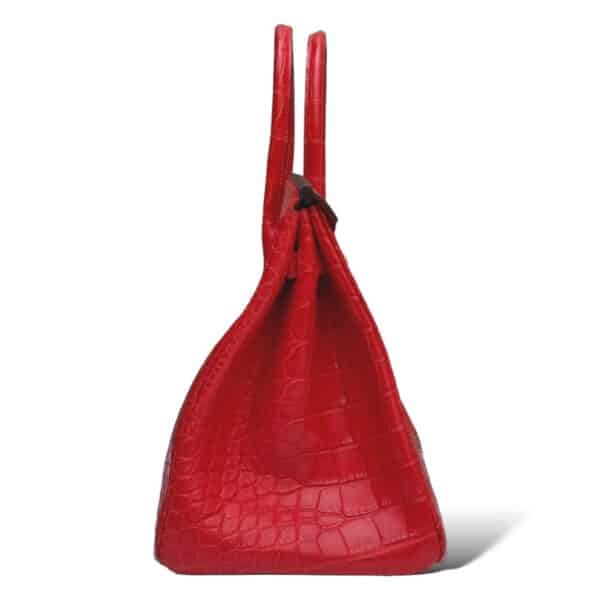 Hermes Birkin 35 Rouge Croco GHW - Image 3