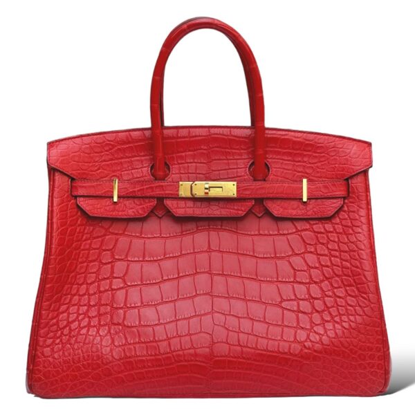 Hermes Birkin 35 Rouge Croco GHW