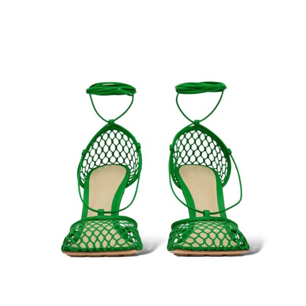 Bottega Veneta Stretch 36.5 EU Green Lace-Up Sandal