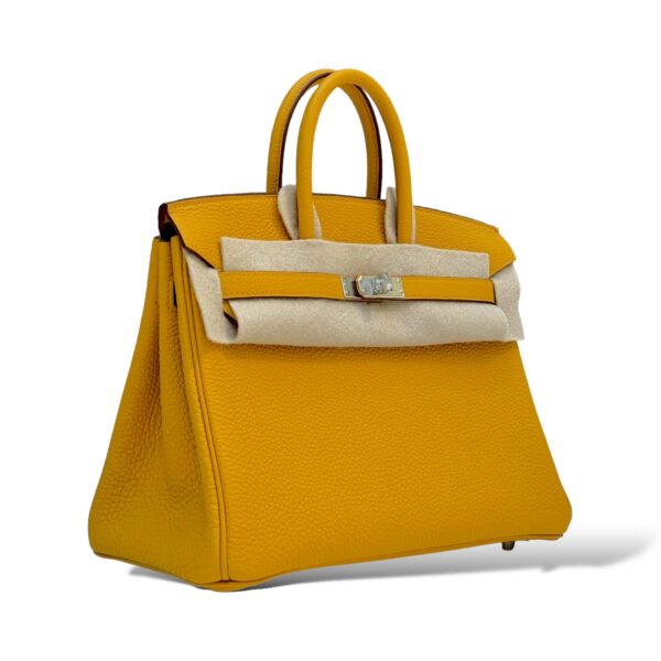 Hermes Birkin 25 Jaune Ambre Togo PHW - Image 2