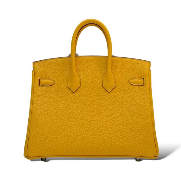 Hermes Birkin 25 Jaune Ambre Togo PHW - Image 4