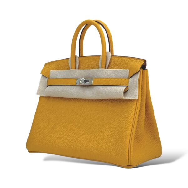 Hermes Birkin 25 Jaune Ambre Togo PHW - Image 5